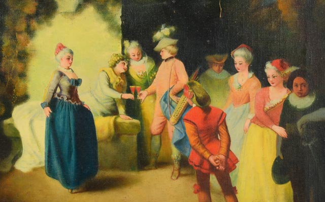 "Love In The French Theater" Copy Painting
