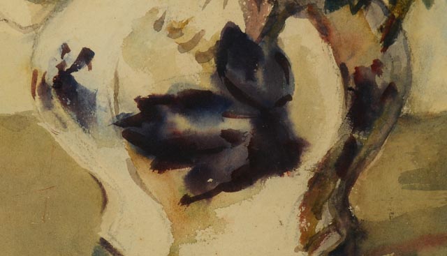 Original Shirley Russell Watercolor Still Life