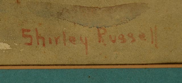 Original Shirley Russell Watercolor Still Life