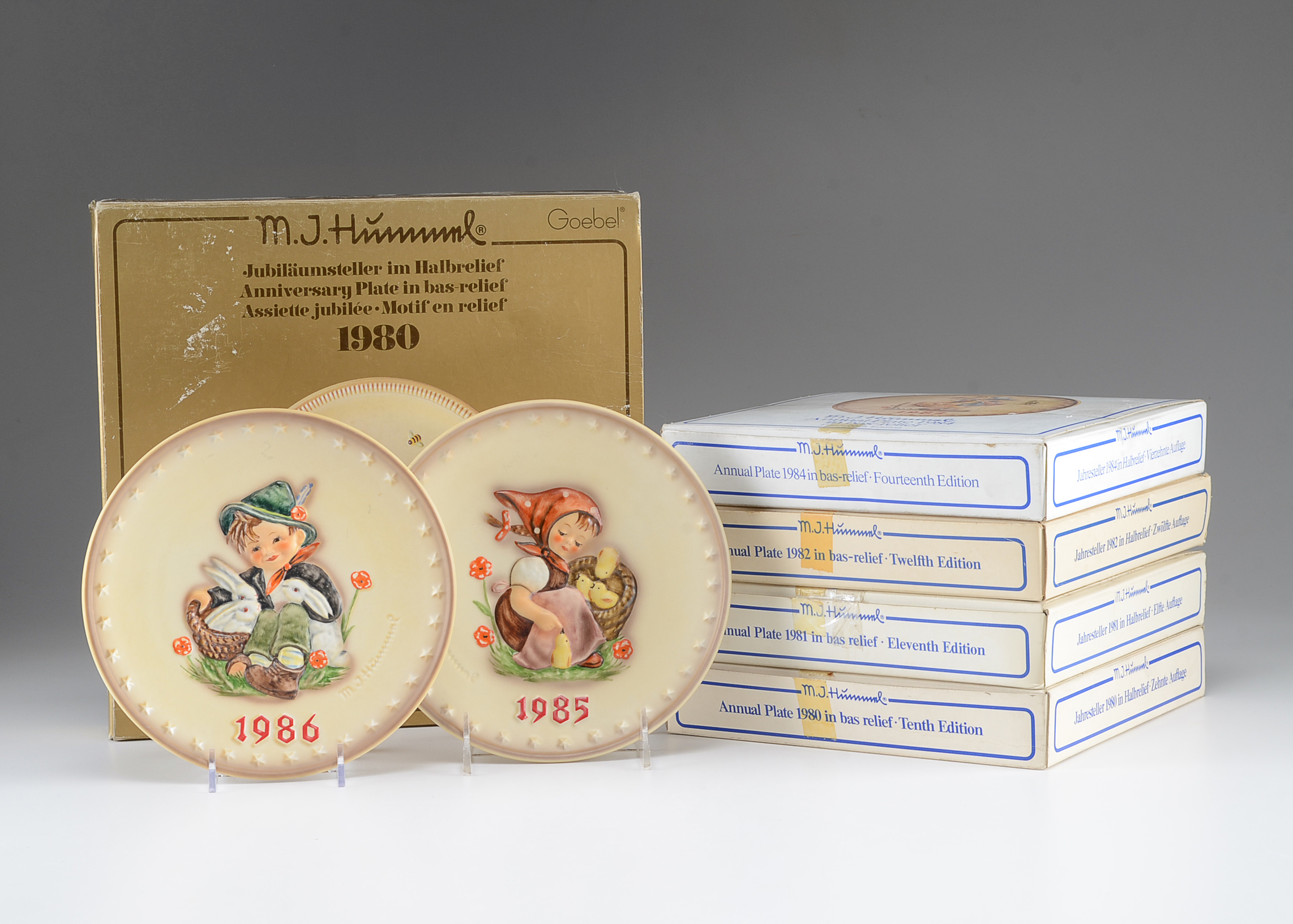1980-1986 Hummel Annual Collectors Plates