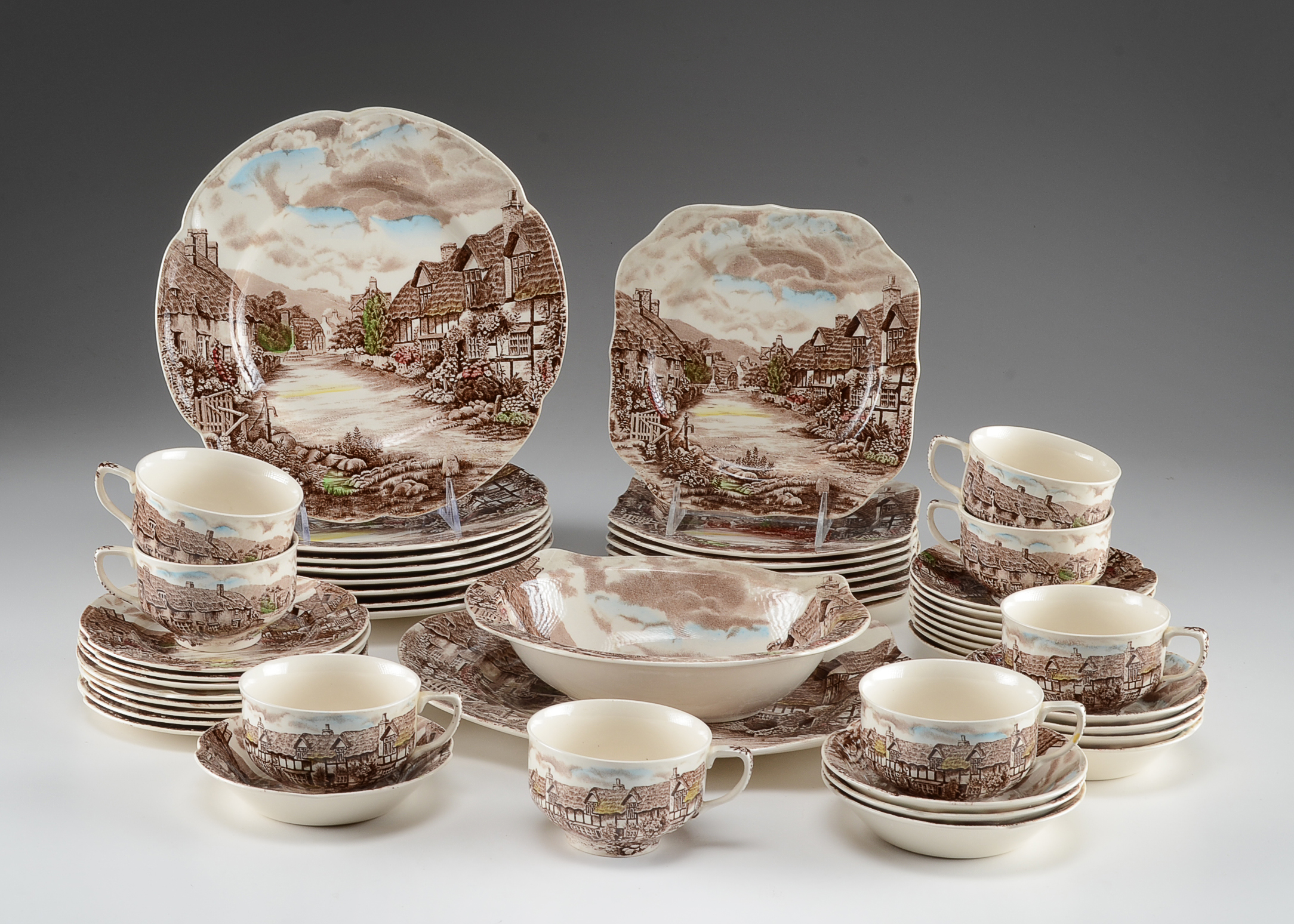 Johnson Bros. "Olde English Countryside" Dinnerware Lot