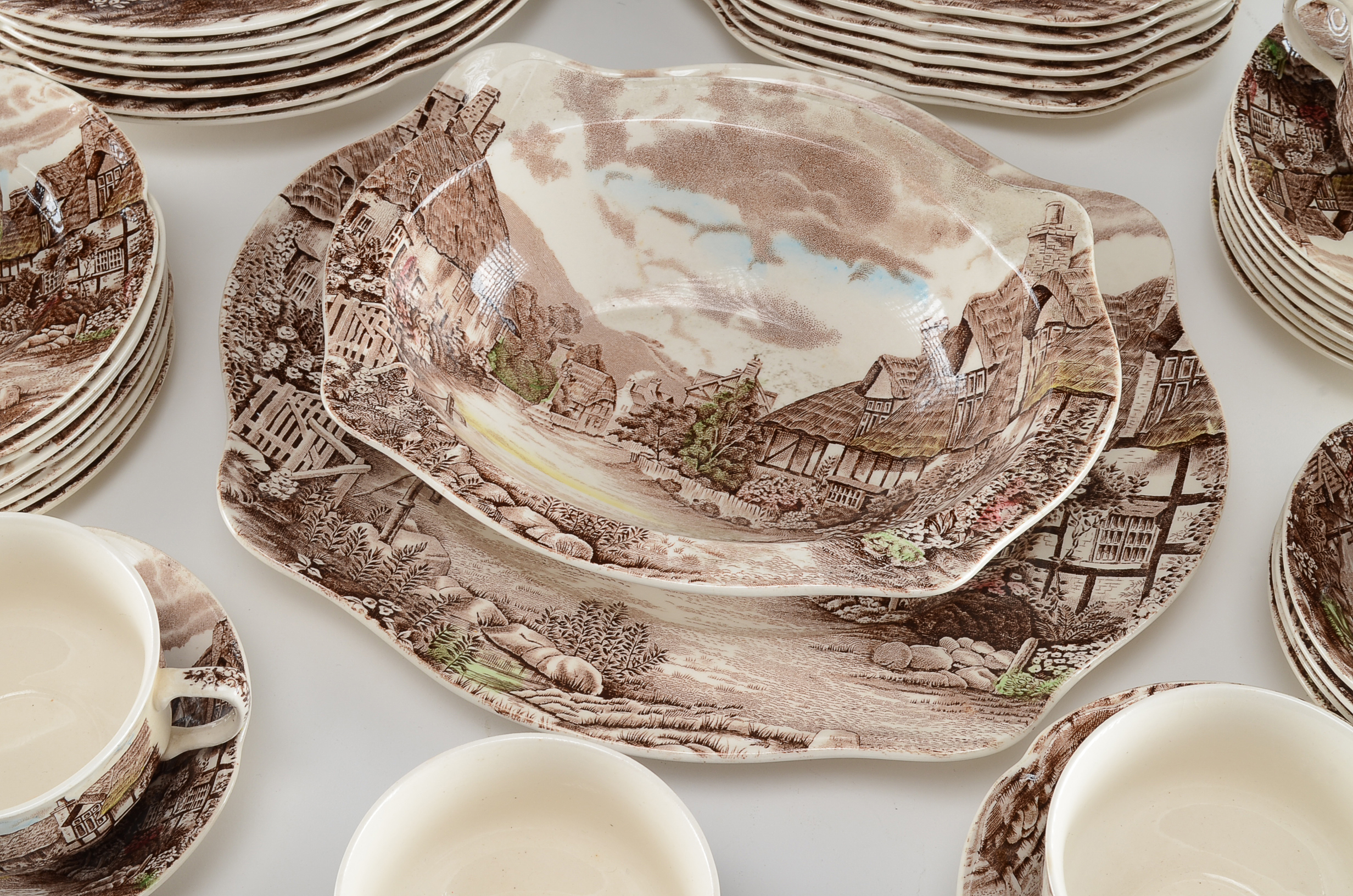 Johnson Bros. "Olde English Countryside" Dinnerware Lot