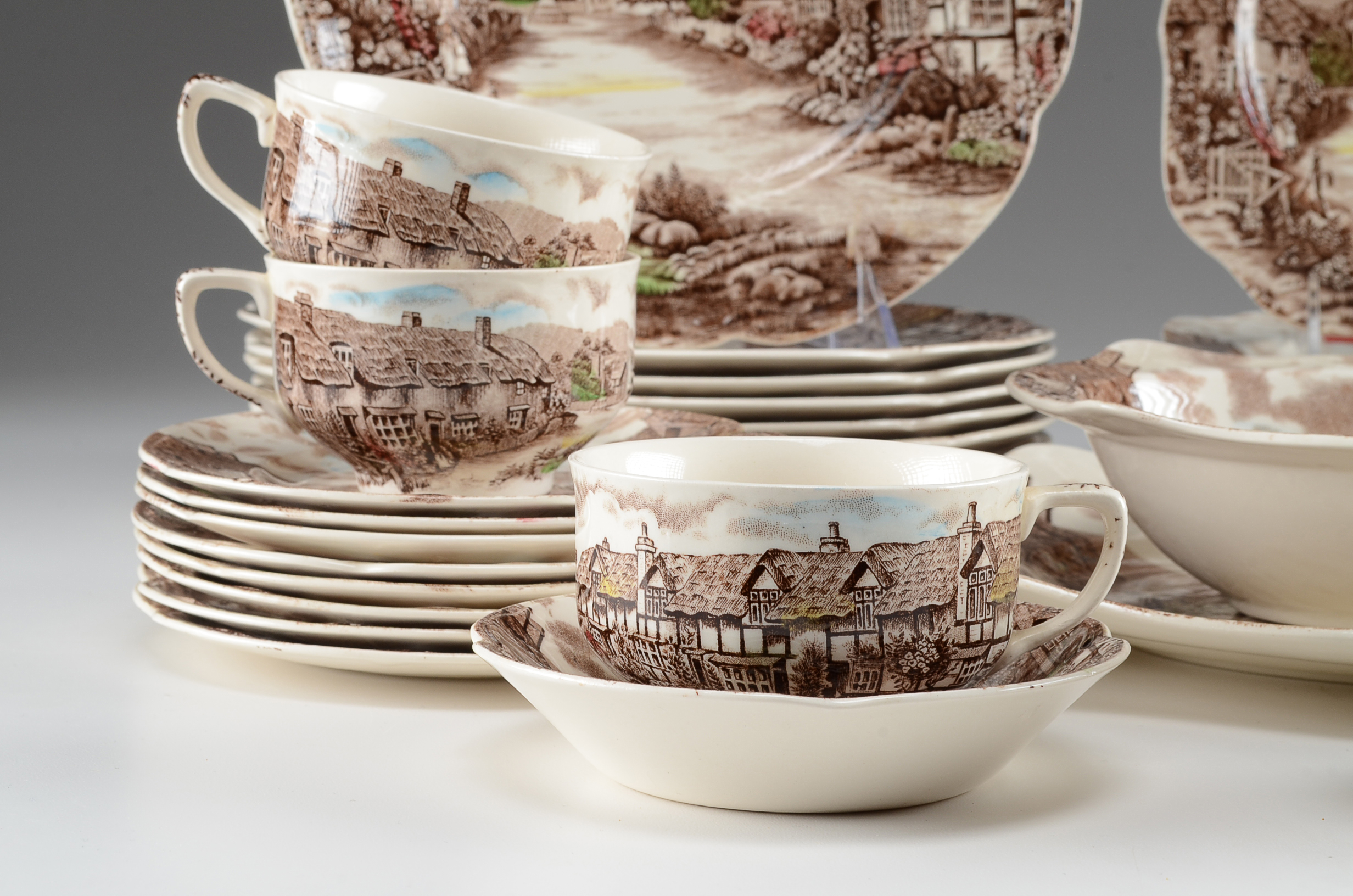 Johnson Bros. "Olde English Countryside" Dinnerware Lot