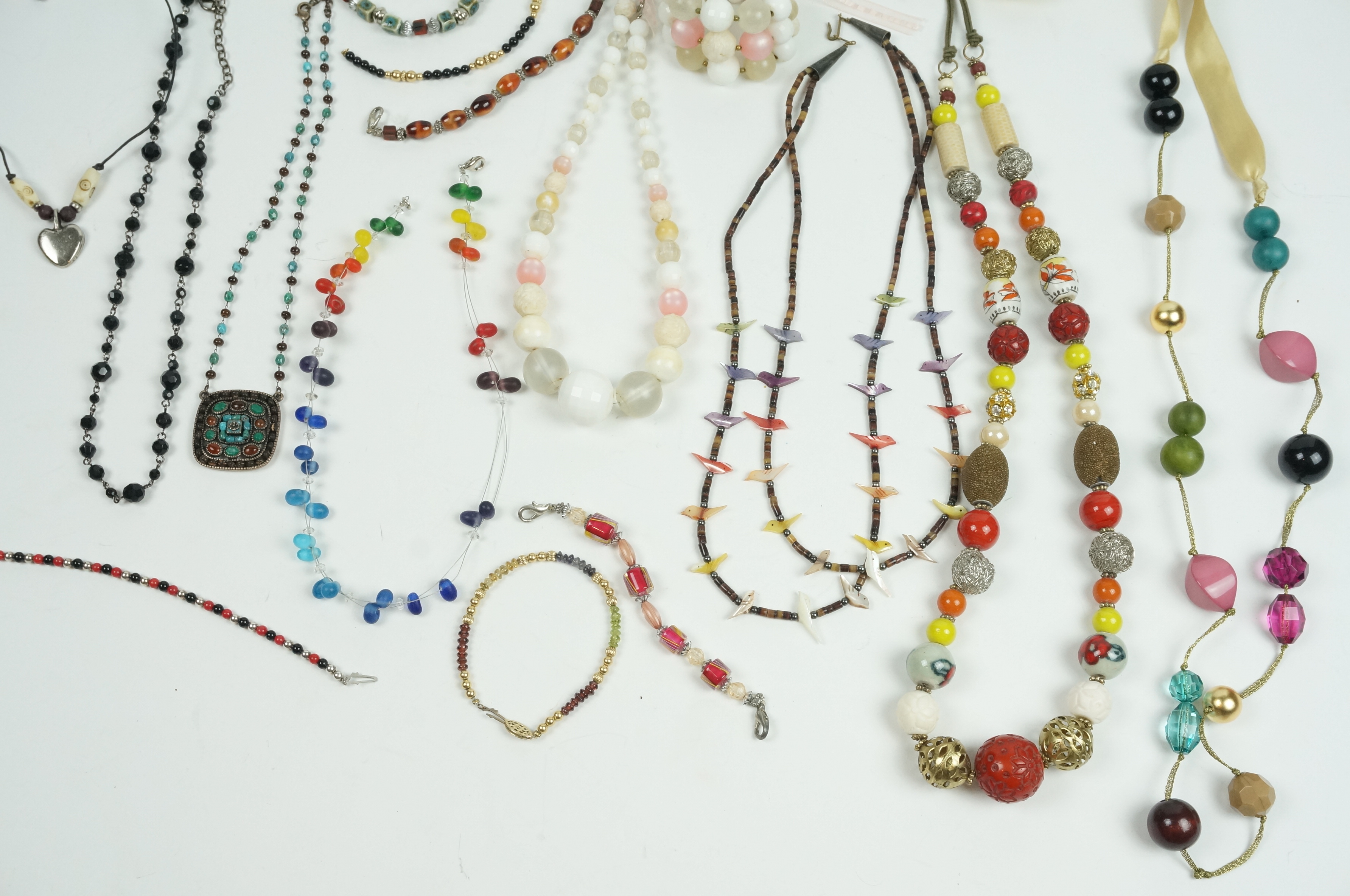 Assortment of Beaded Necklaces and Bracelets