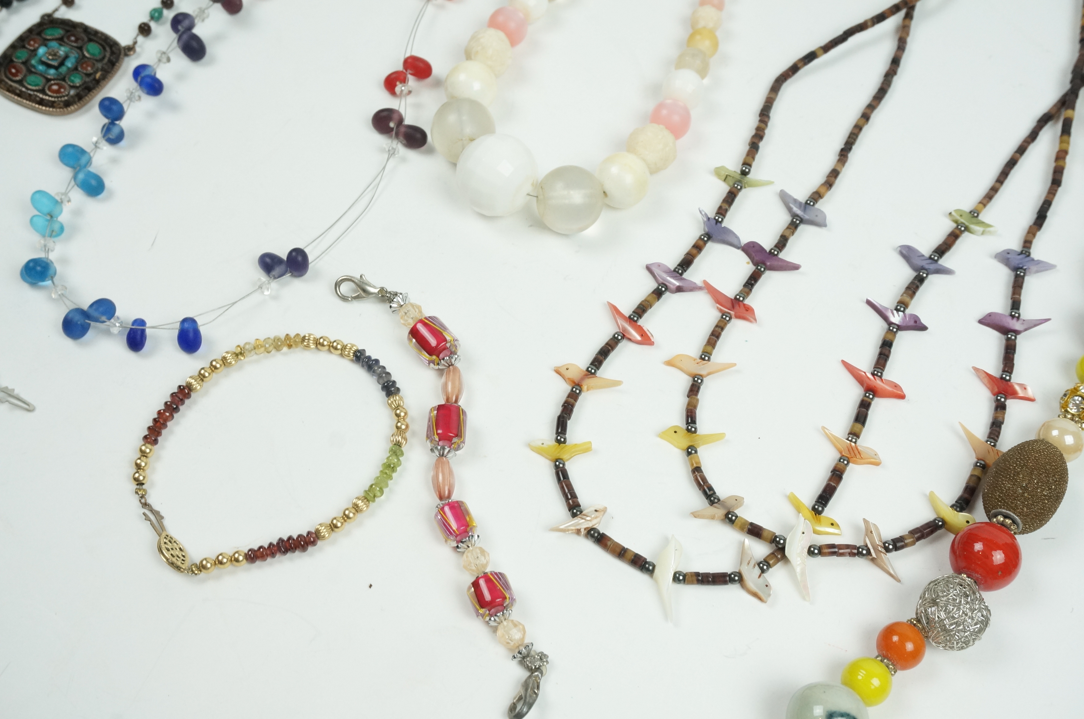 Assortment of Beaded Necklaces and Bracelets