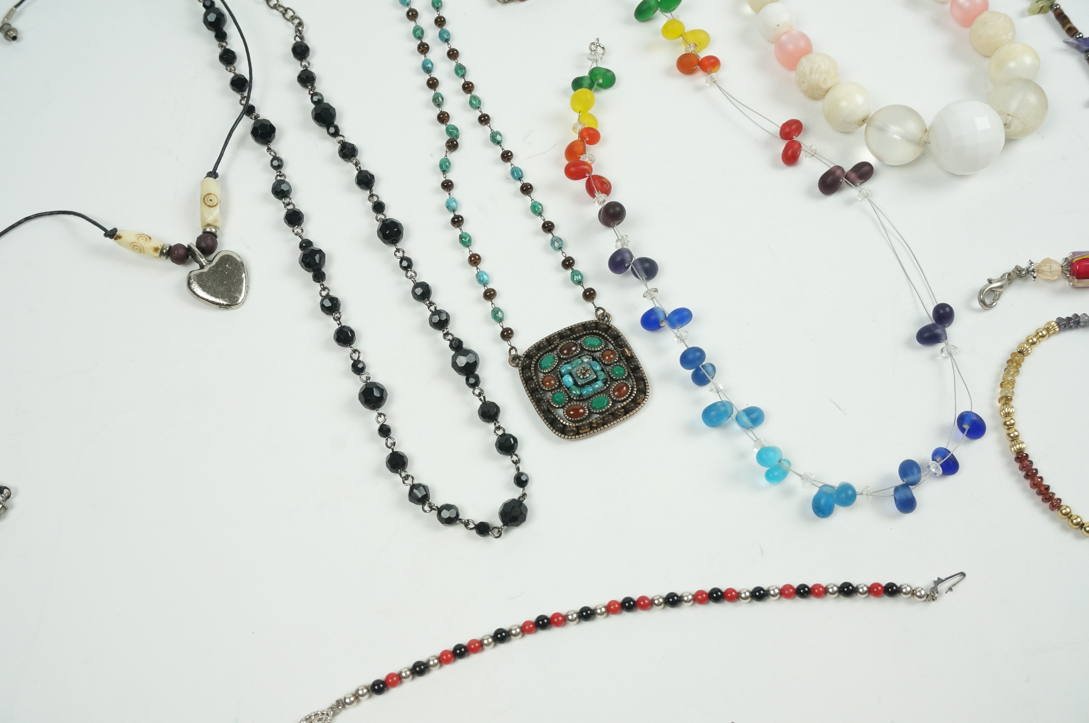 Assortment of Beaded Necklaces and Bracelets