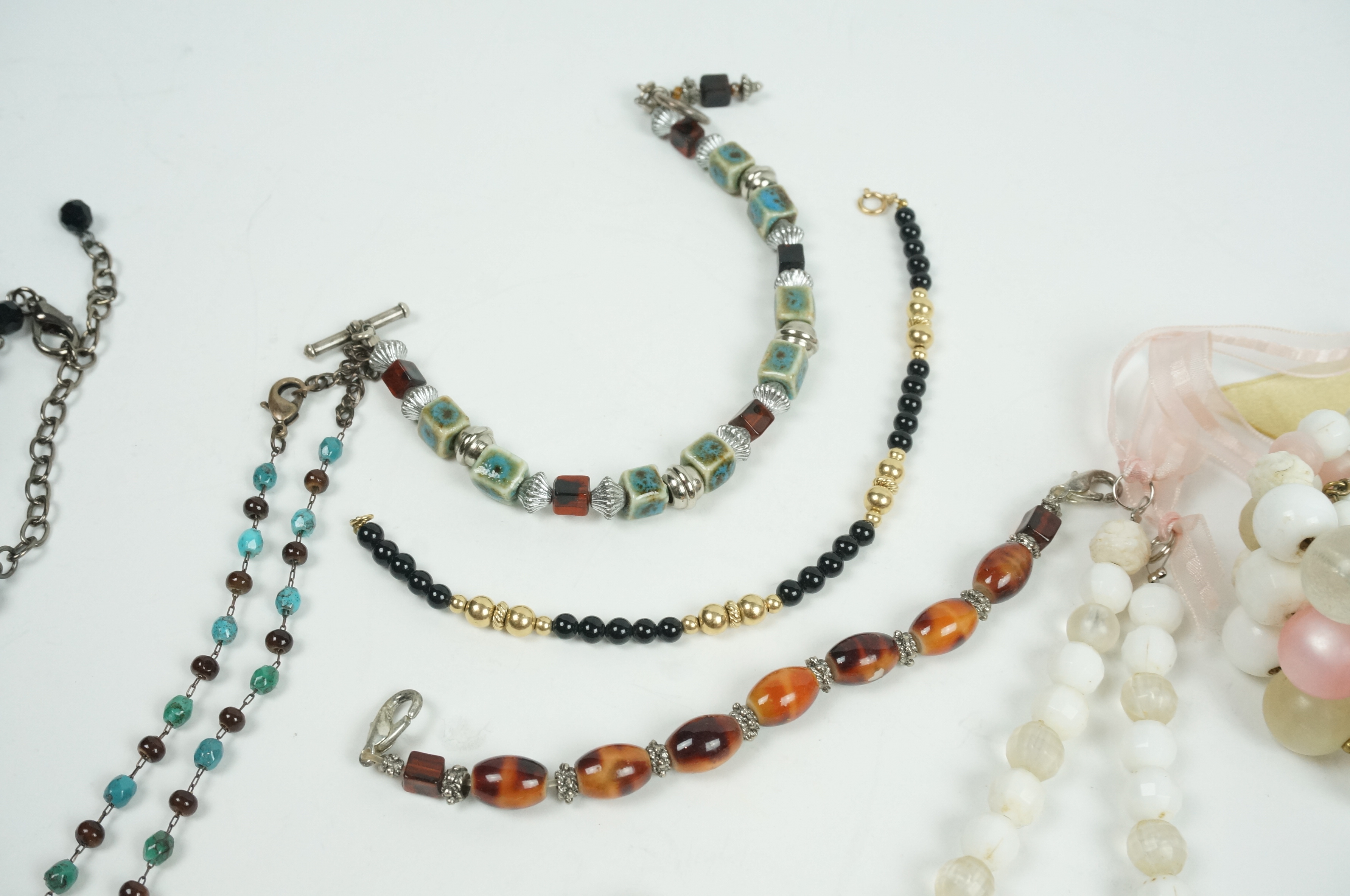 Assortment of Beaded Necklaces and Bracelets