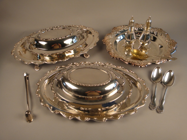 Collection of Silver Plated Serving Pieces