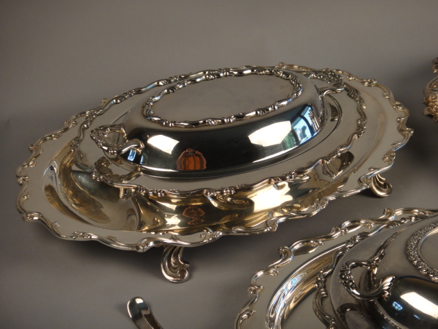 Collection of Silver Plated Serving Pieces