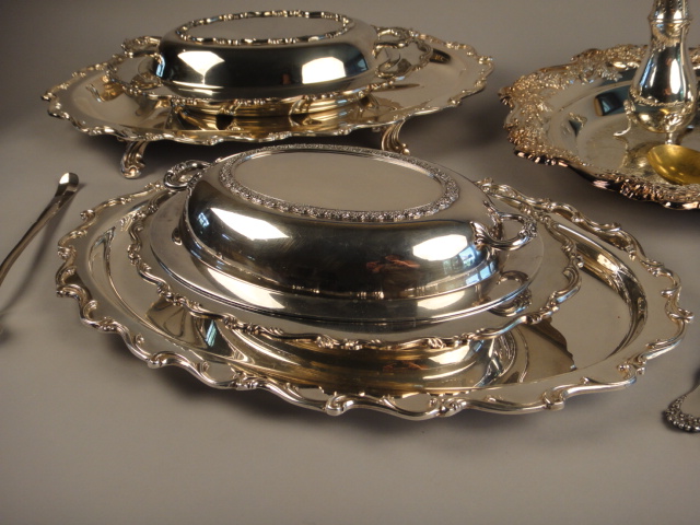 Collection of Silver Plated Serving Pieces