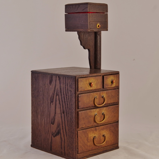 Antique Japanese Hari Bako Sewing Box