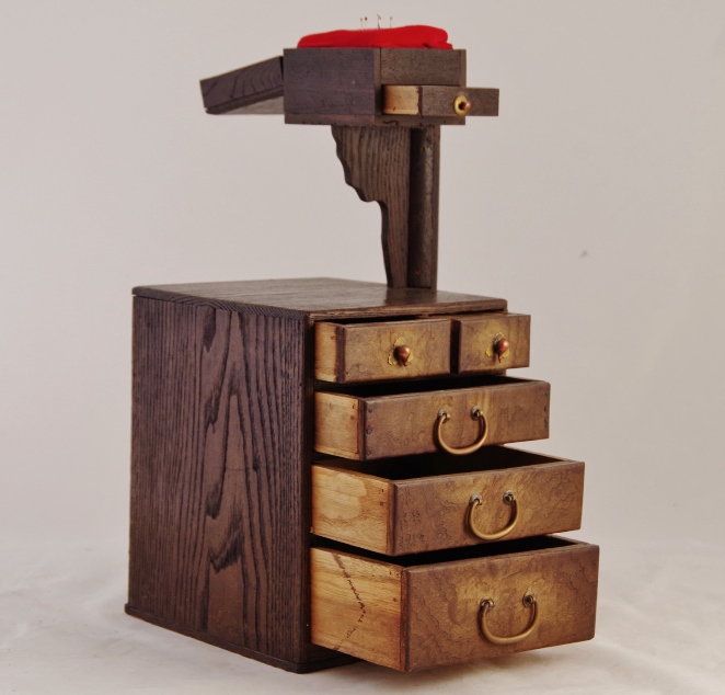 Antique Japanese Hari Bako Sewing Box