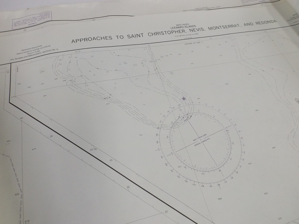 Caribbean Island Nautical Chart Maps
