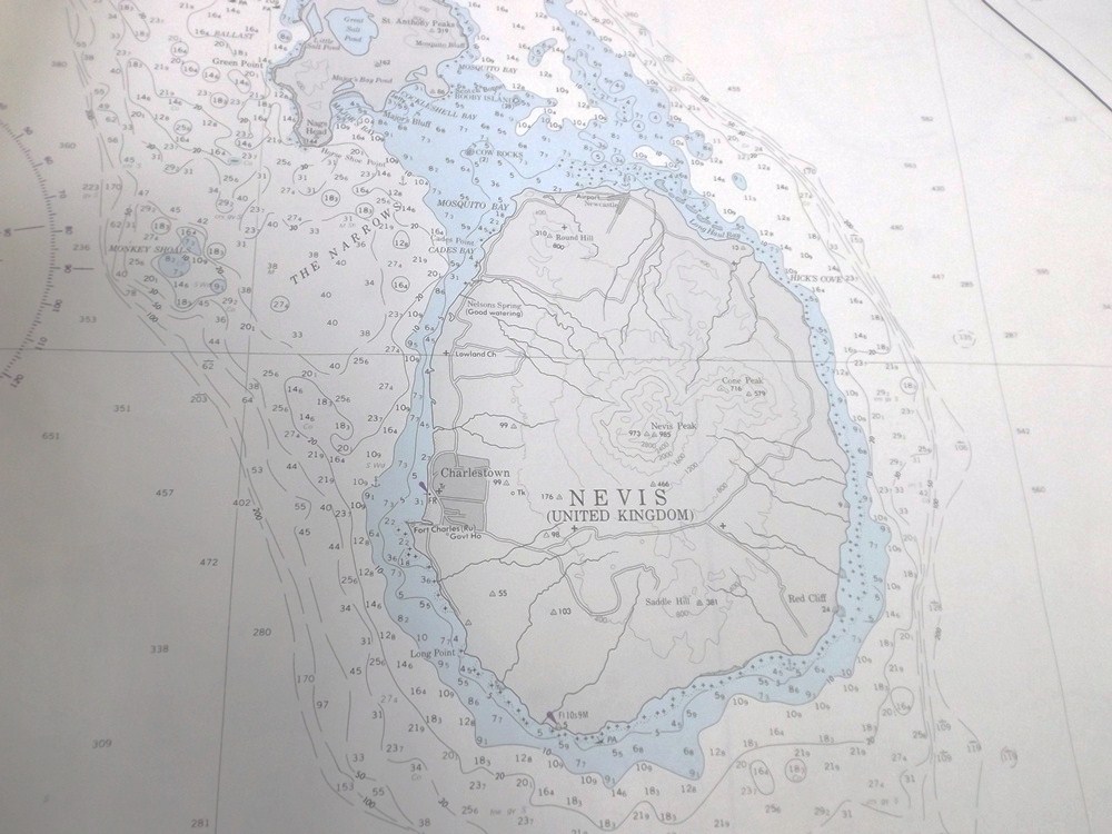 Caribbean Island Nautical Chart Maps