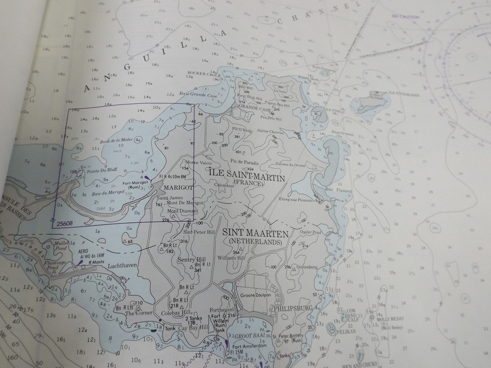 Caribbean Island Nautical Chart Maps