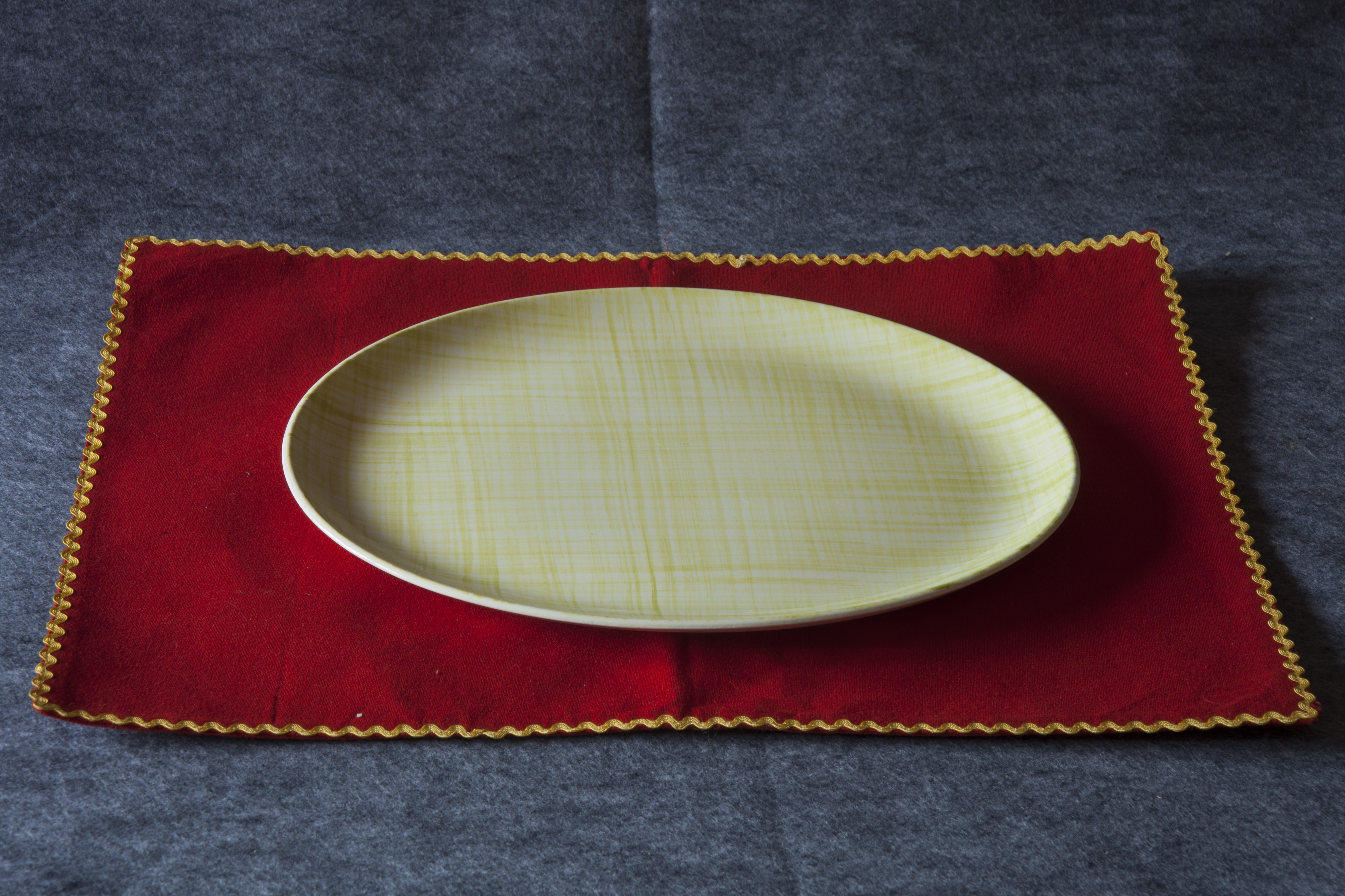 Brightly Colored Table Decor with Collectors Plate