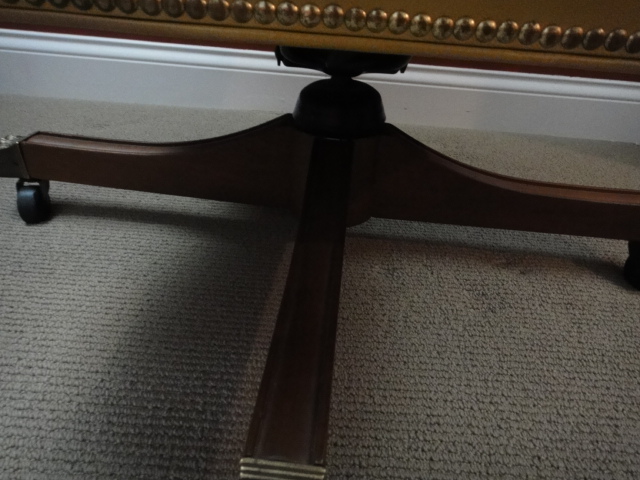 Vintage Gunlocke Company Leather Swivel Office Chair