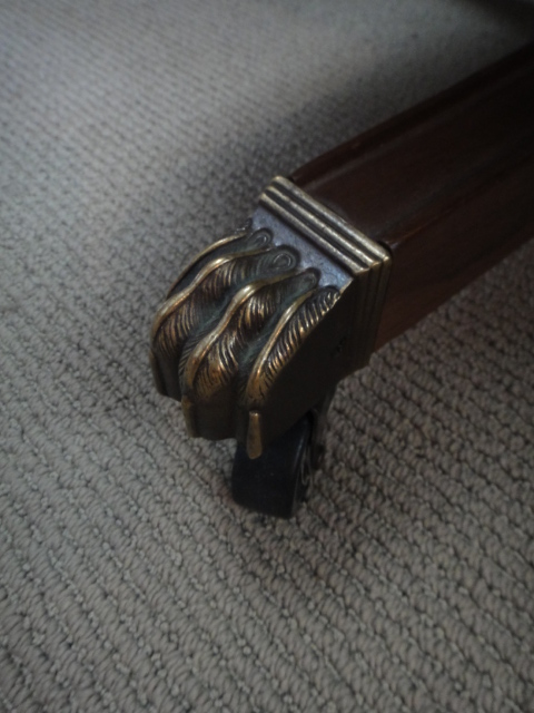 Vintage Gunlocke Company Leather Swivel Office Chair