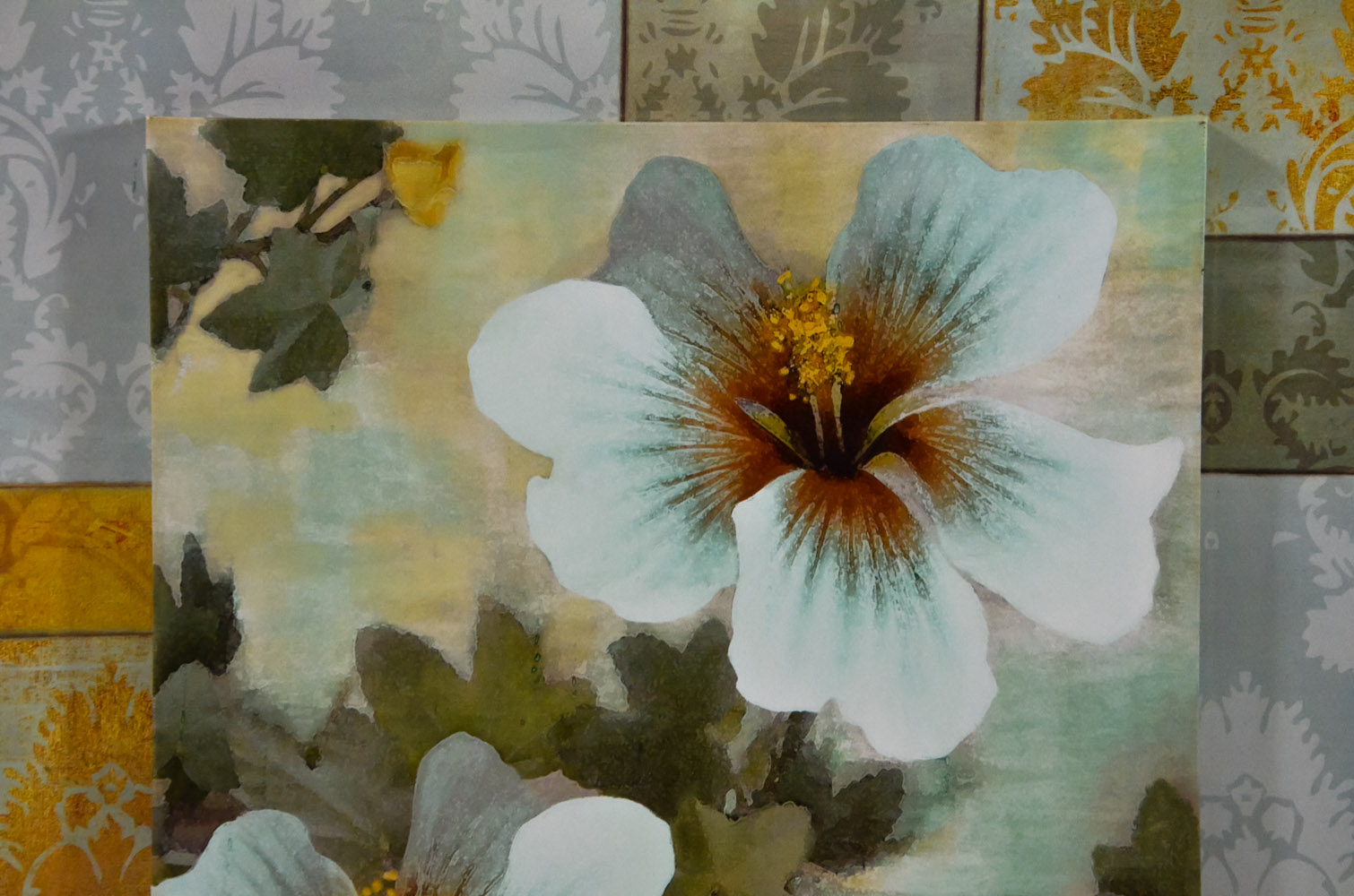 Modern Layered Floral Print