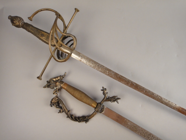 Pair Vintage Swords