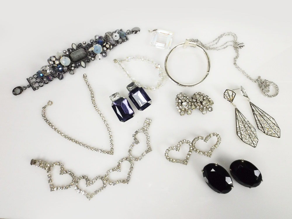 Vintage and Contemporary Rhinestone Jewelry