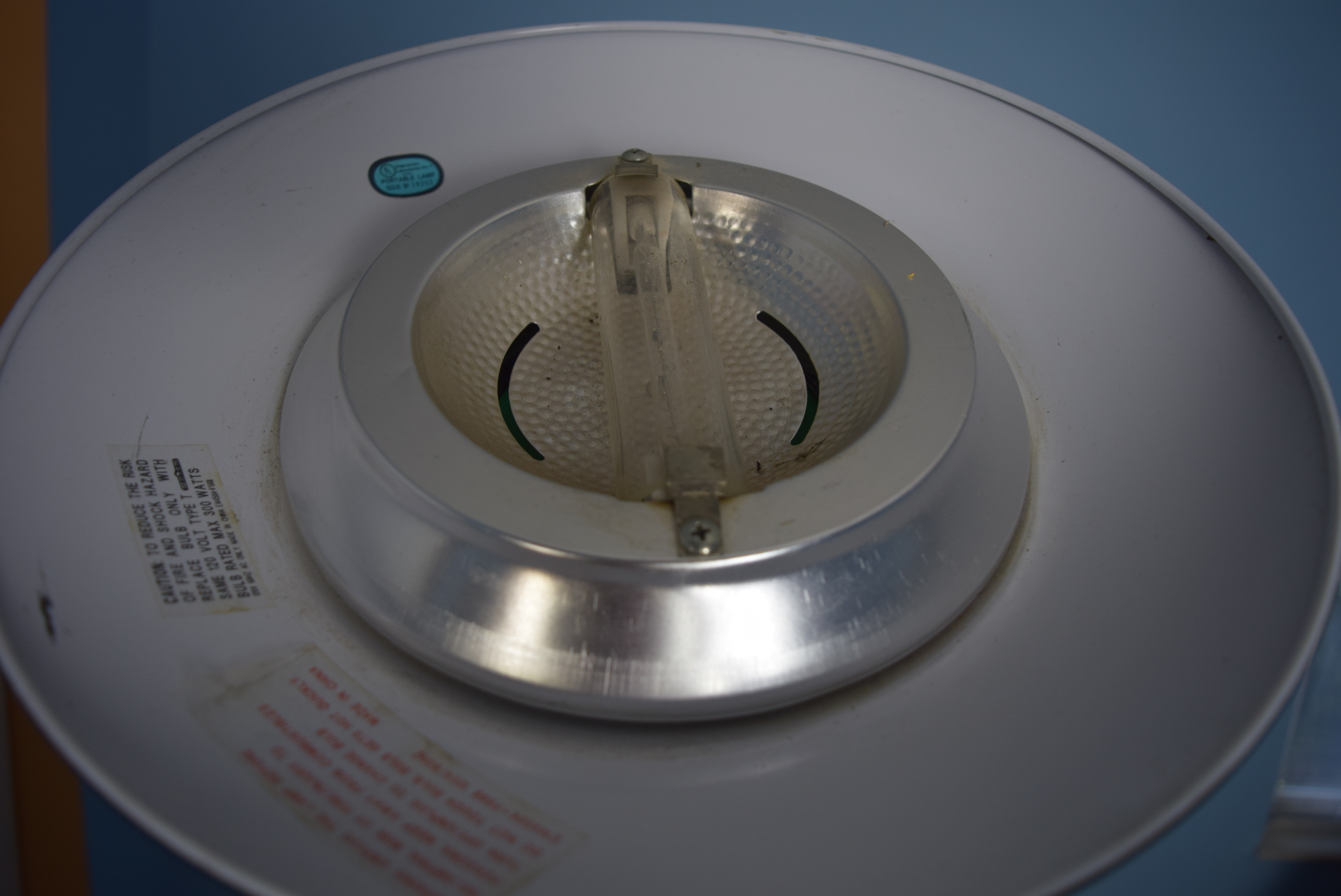 Black Halogen Torchiere Floor Lamp