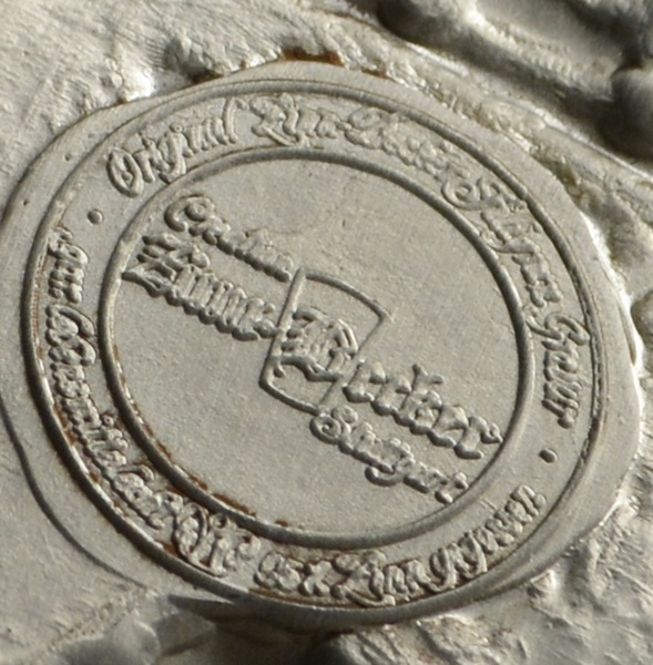 Original Zinn Becker Stuttgart Pewter Plate and Hunting Scene Cup