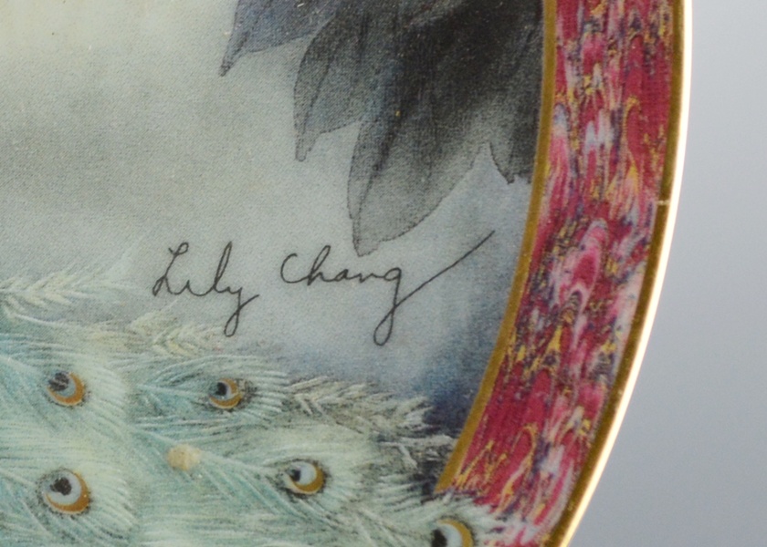 Lily Chang Signed and Numbered Hand-Painted "Tranquility" Plate