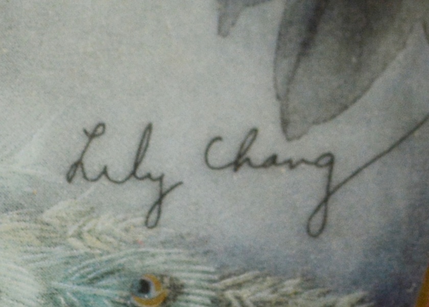 Lily Chang Signed and Numbered Hand-Painted "Tranquility" Plate