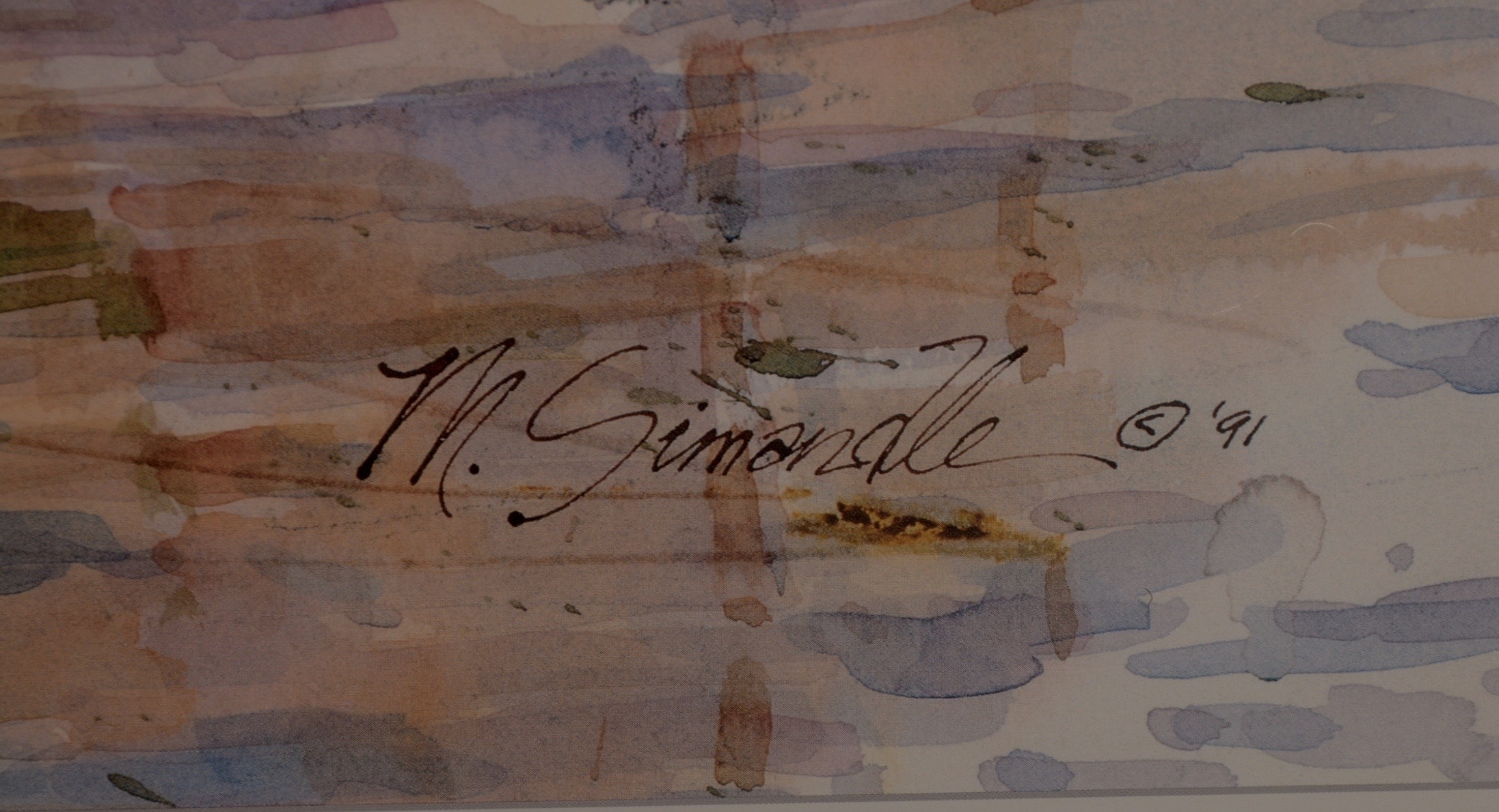 Marilyn Simandle Harbour Watercolor Print