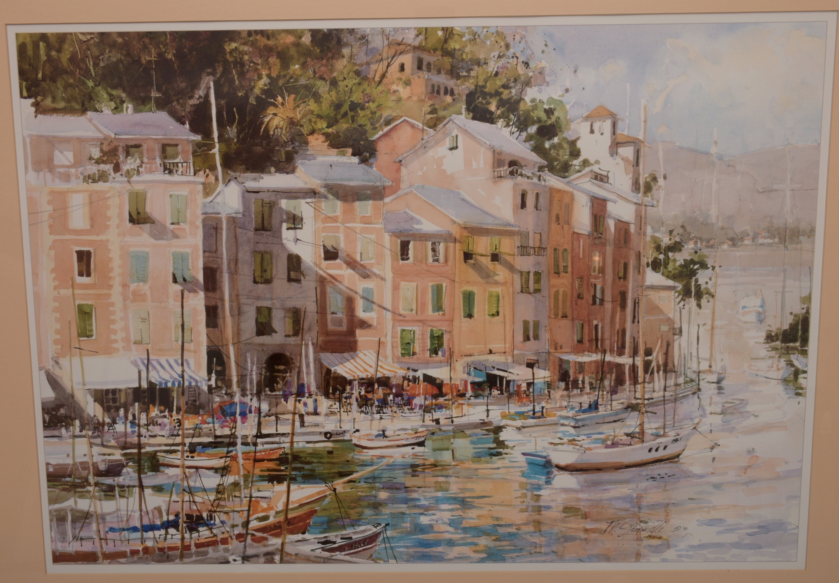 Marilyn Simandle Harbour Watercolor Print