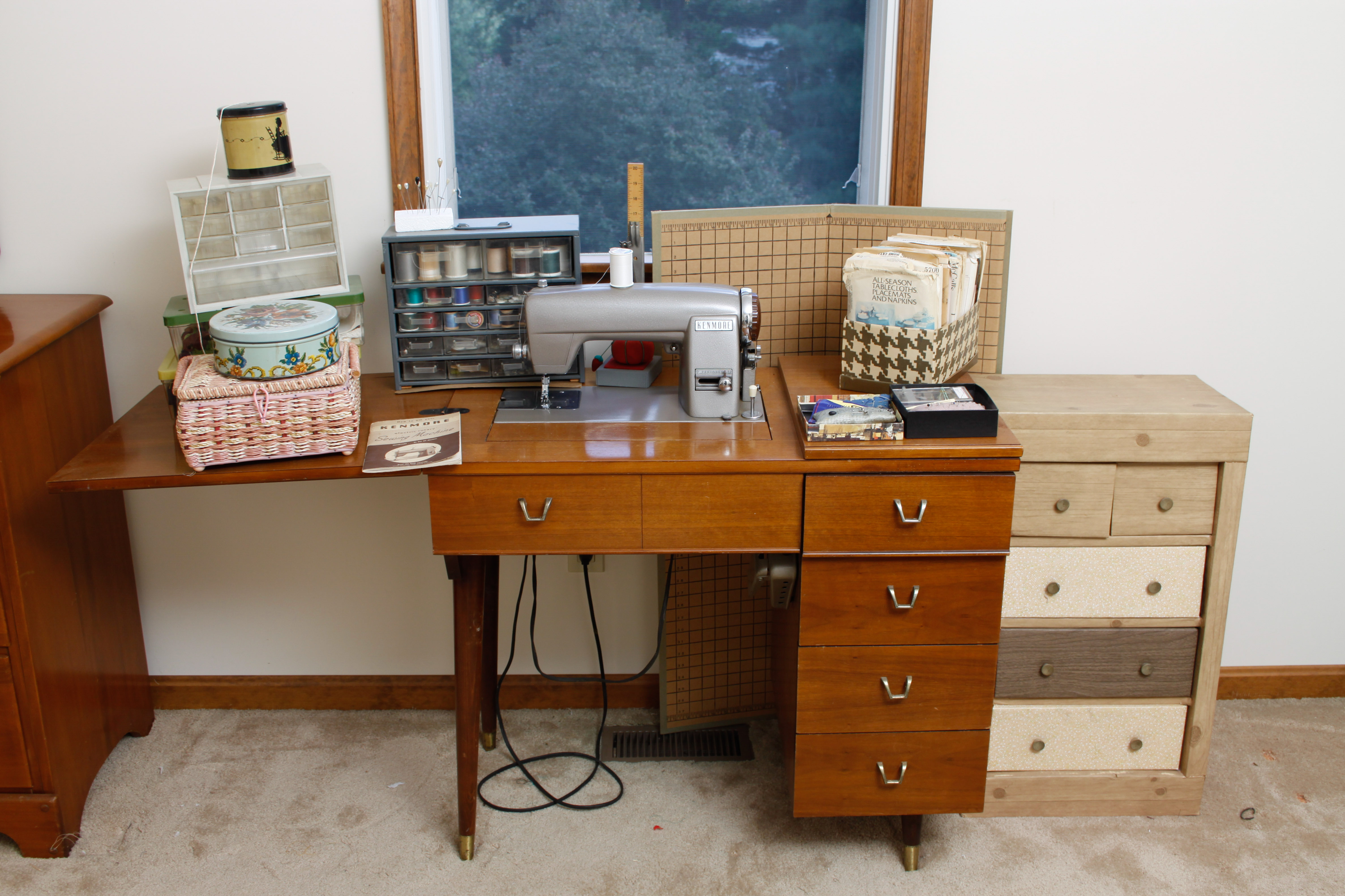 Kenmore Sewing Machine and Sewing Notions
