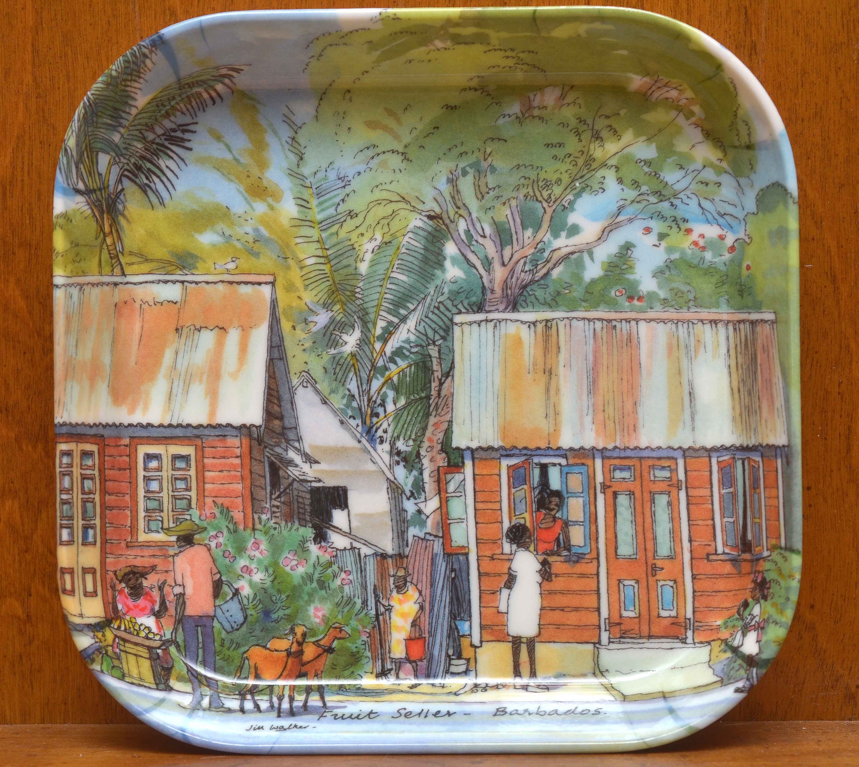Set of Jim Walker Barbados Serving Trays