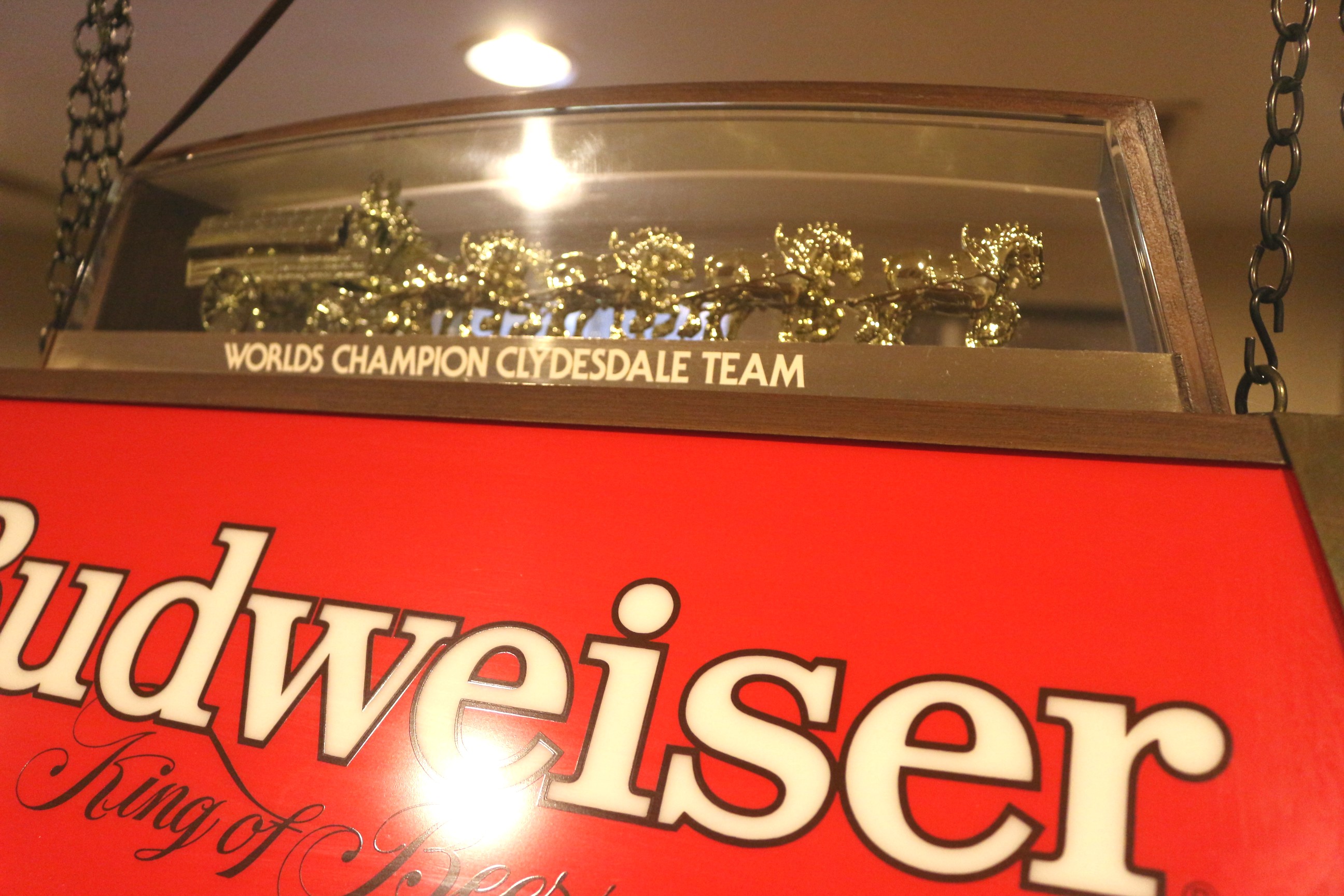 Budweiser Clydesdale Pool Table Light