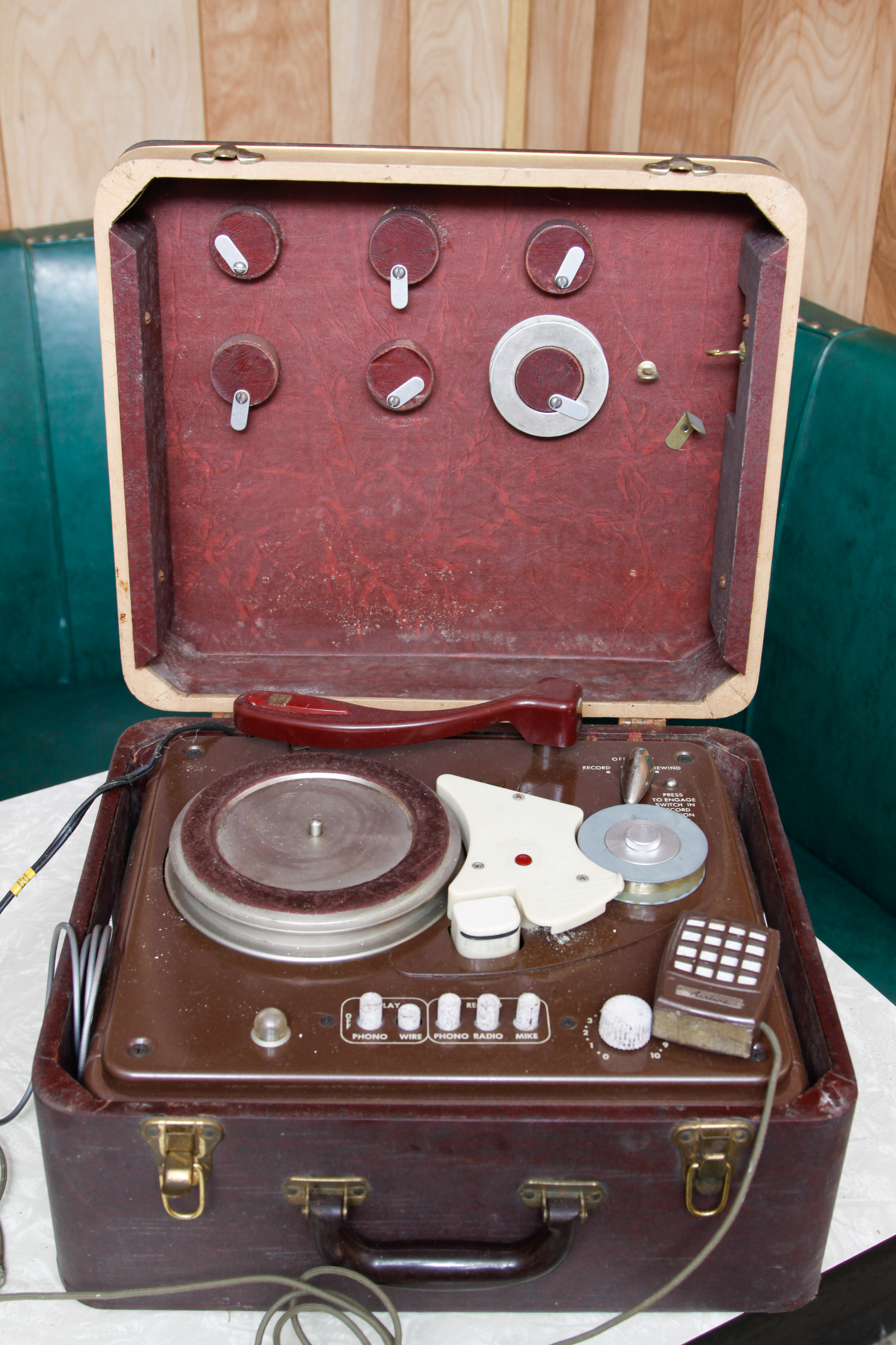 Vintage Voice Recorder and Records