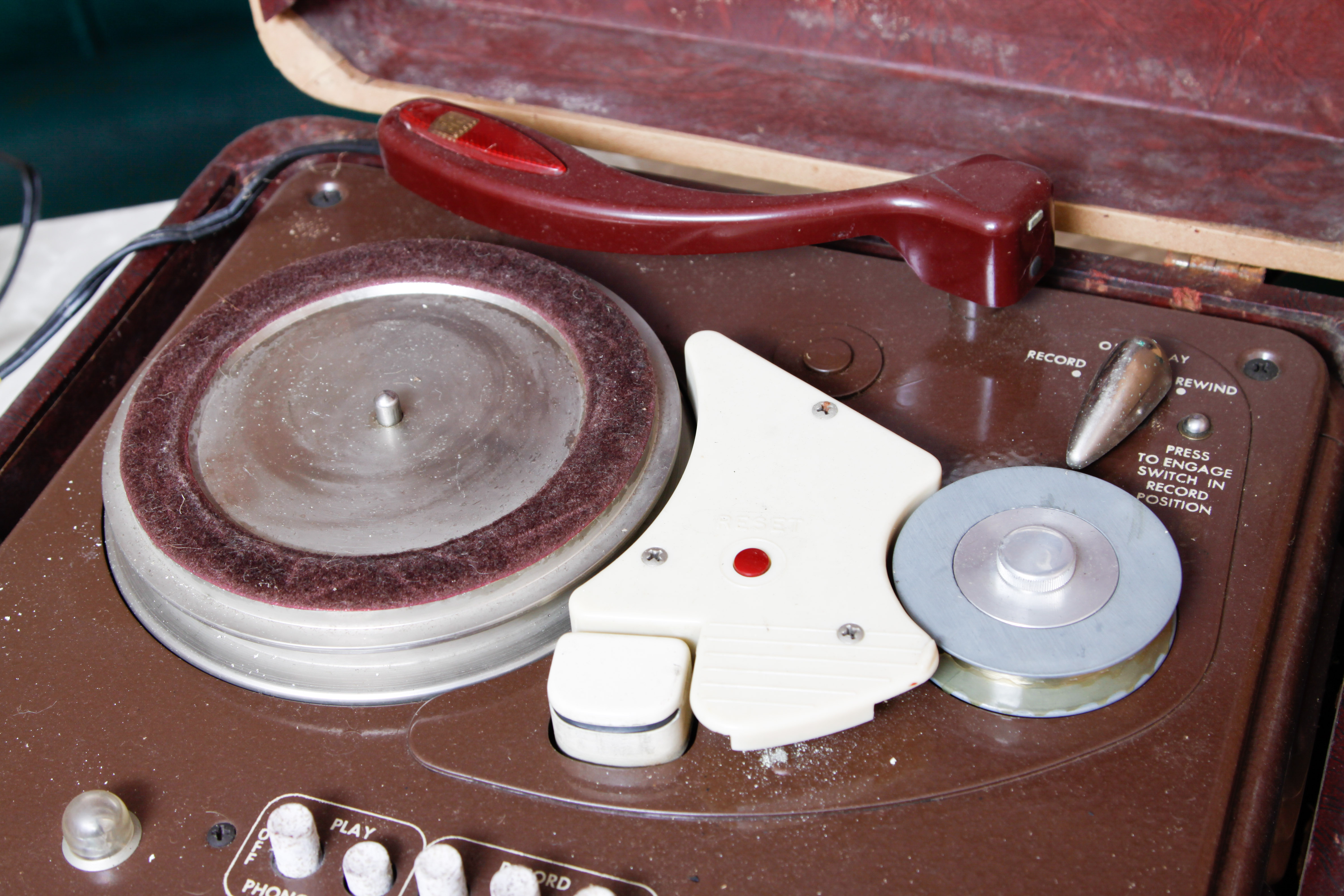 Vintage Voice Recorder and Records