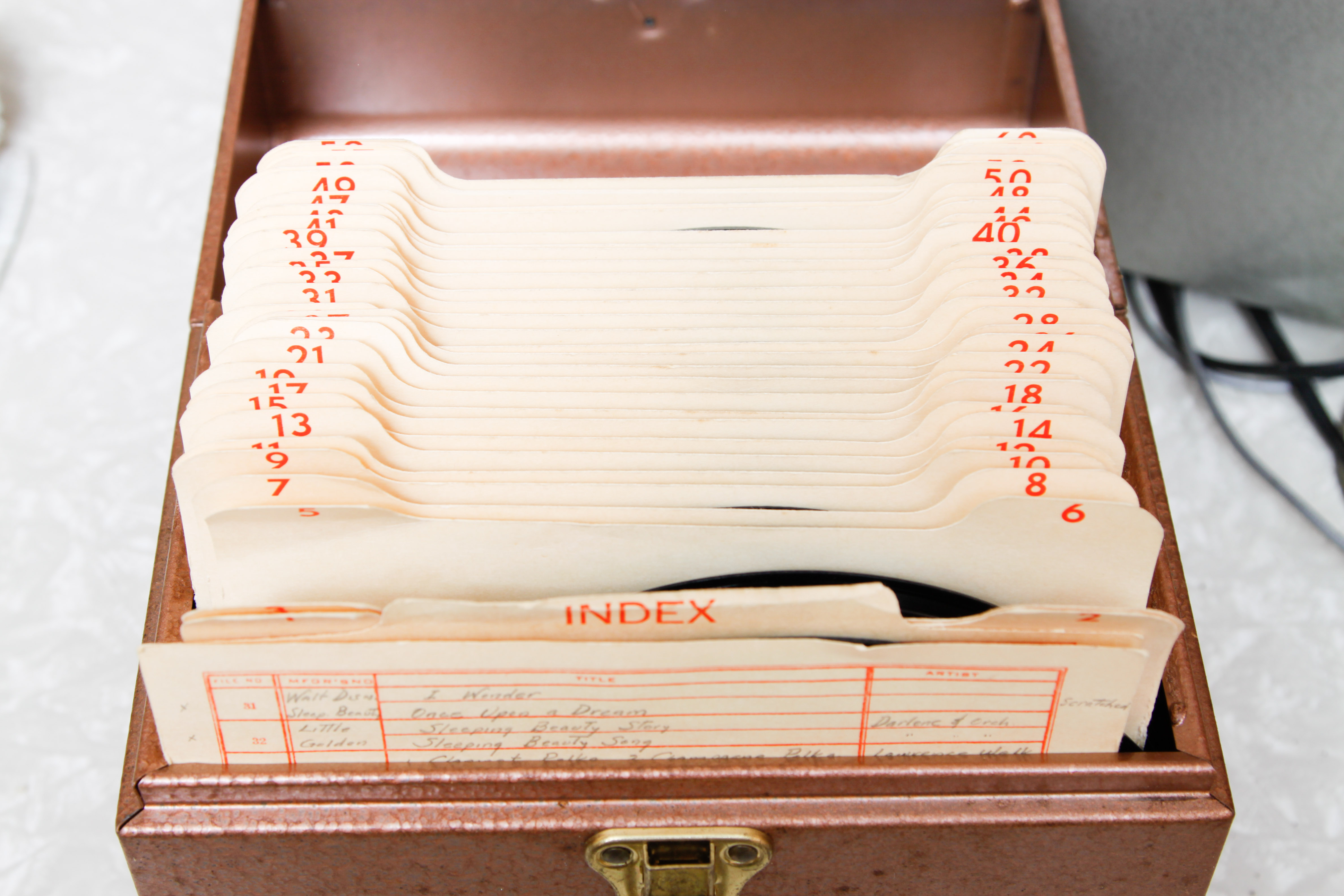 Vintage Voice Recorder and Records