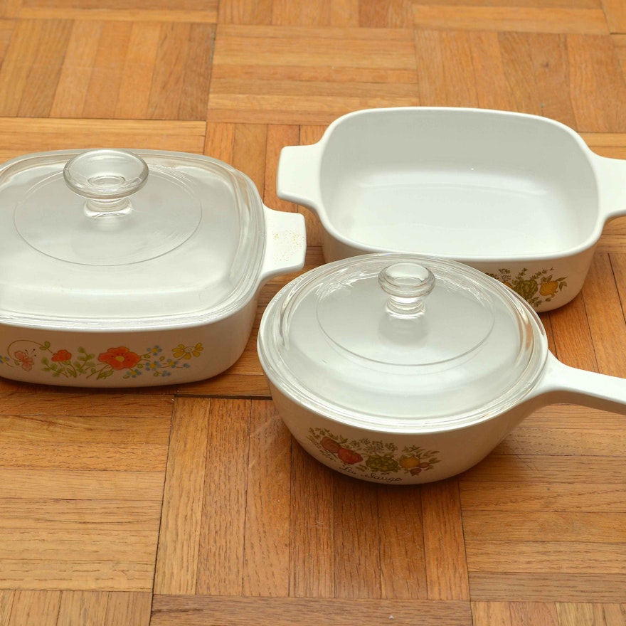 Trio Of CorningWare Casseroles