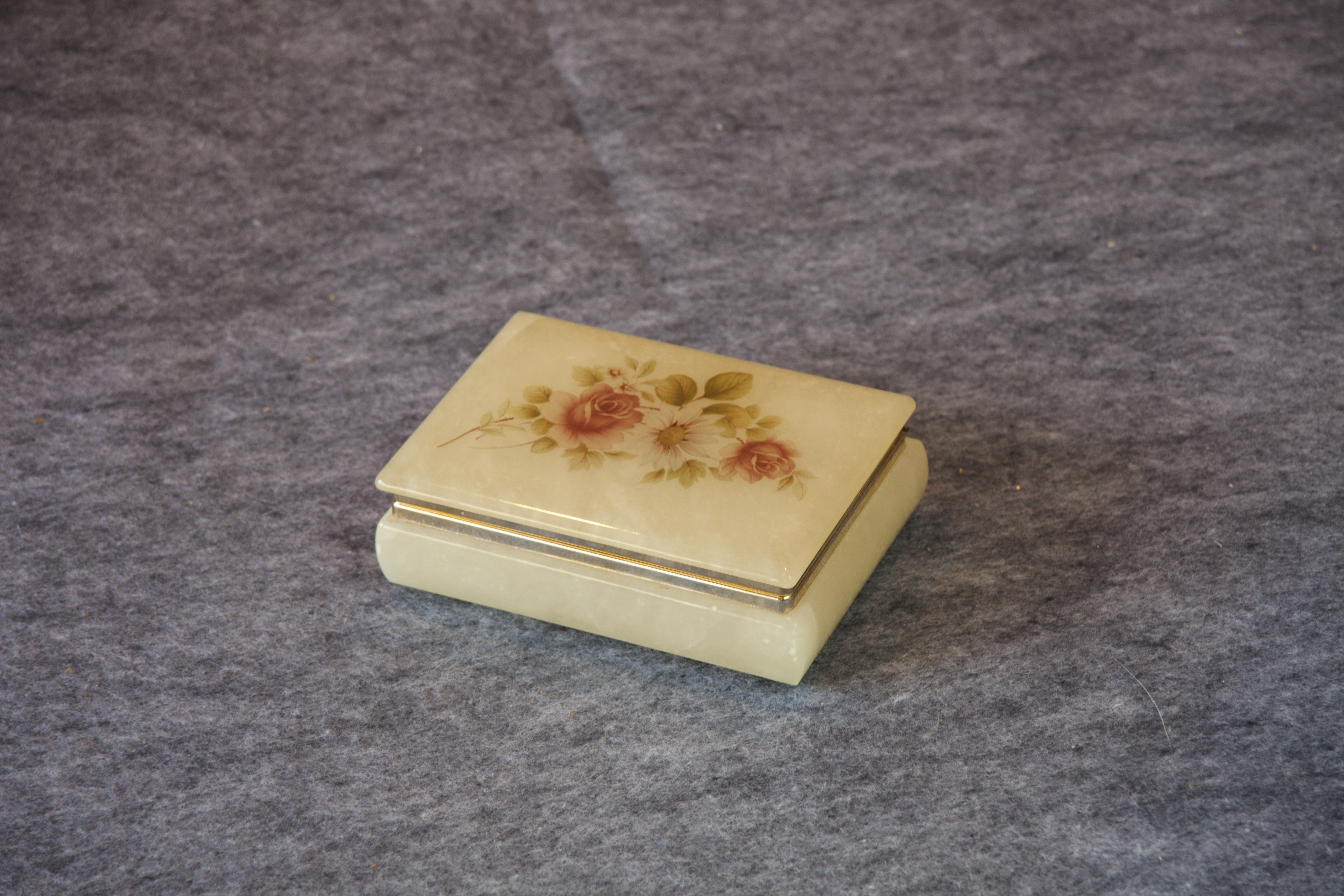 Vintage Himark Marble Jewelry Box