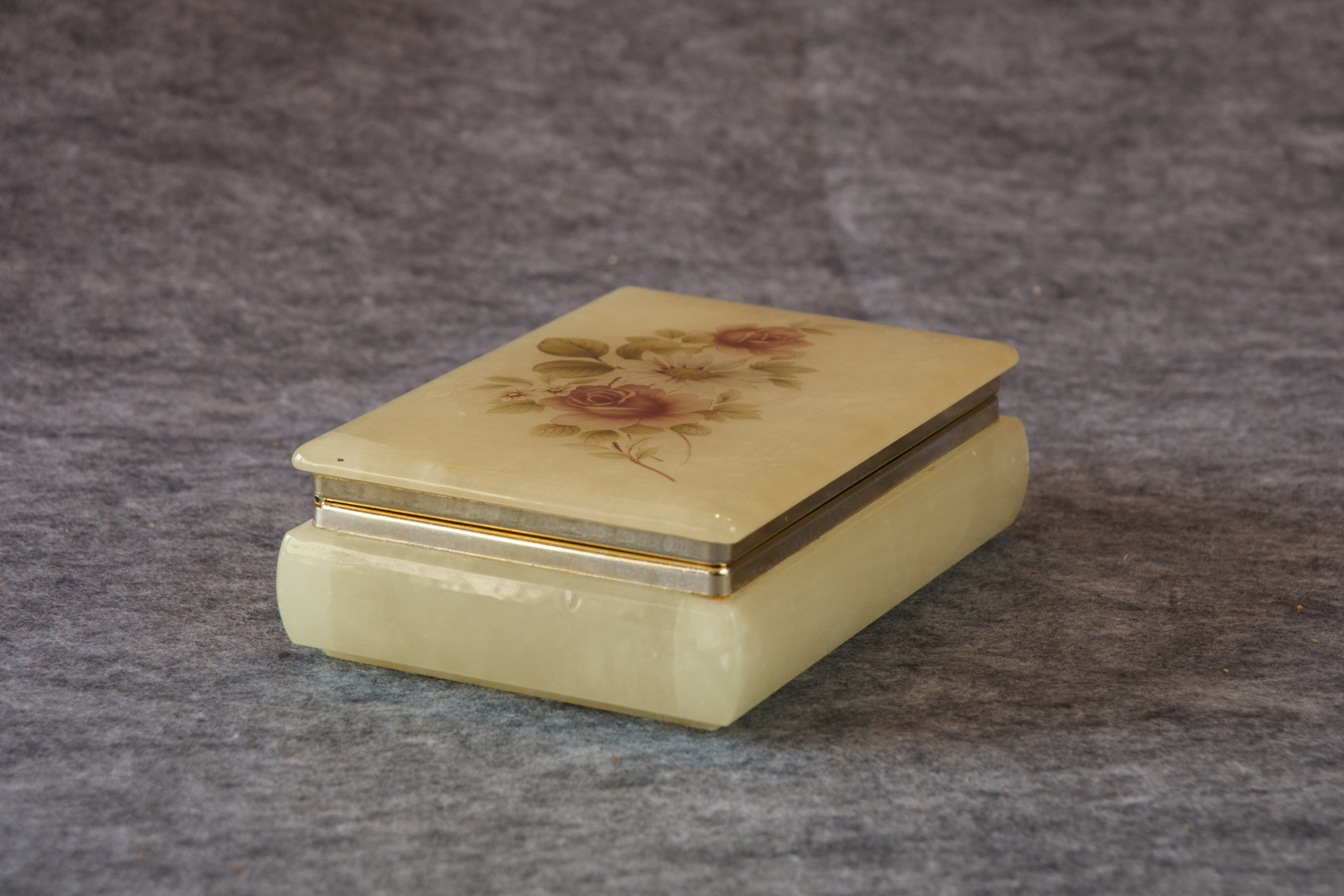 Vintage Himark Marble Jewelry Box