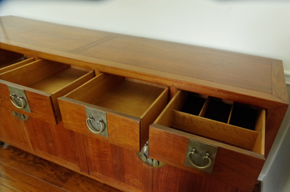 MId Century Baker Furniture Ming Style Cherry Console