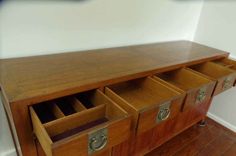 MId Century Baker Furniture Ming Style Cherry Console