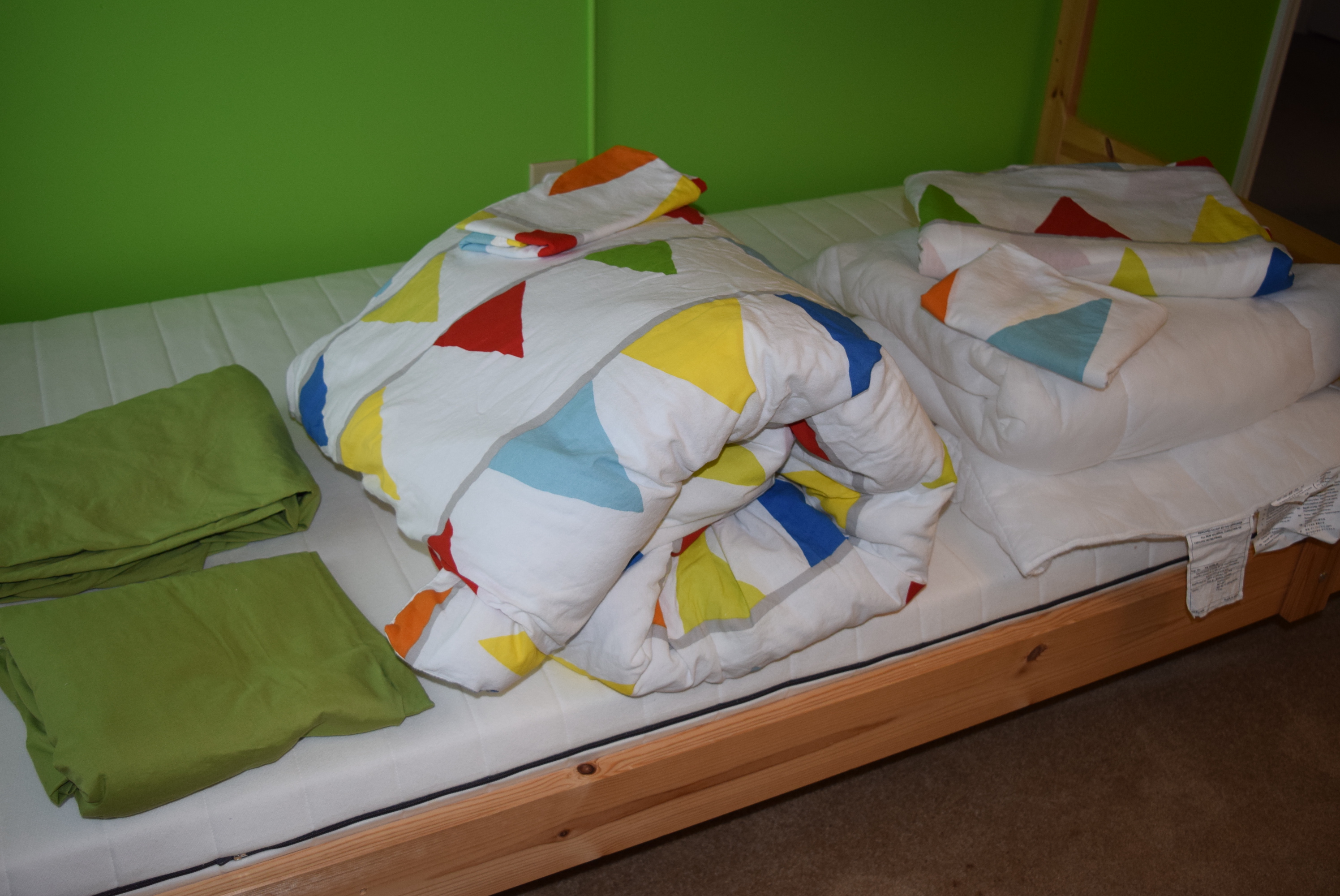 Two Sets of IKEA Twin Size Bed Linens