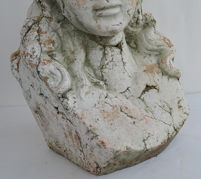 Female Cast Stone Bust