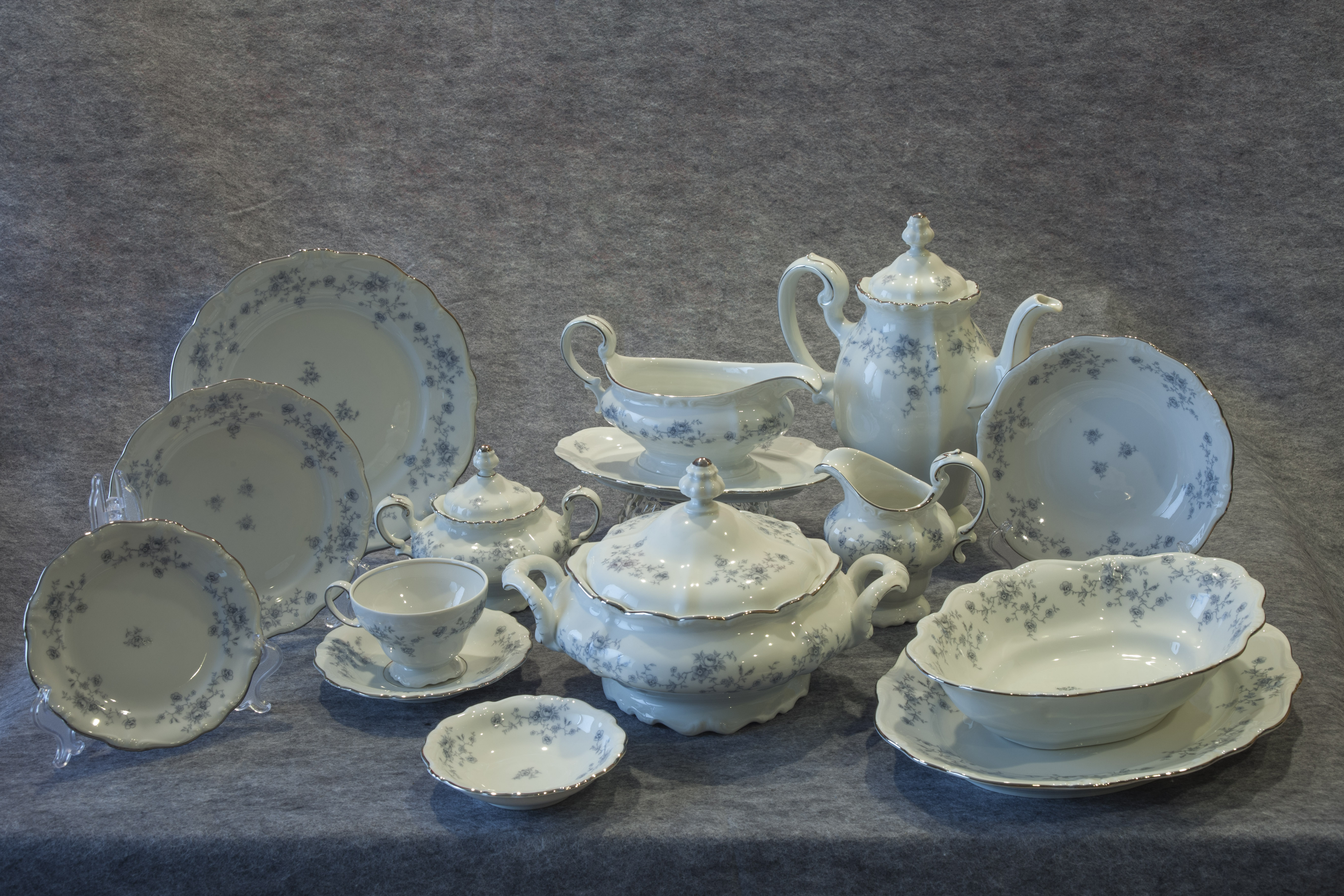 Haviland Blue Garland China Service