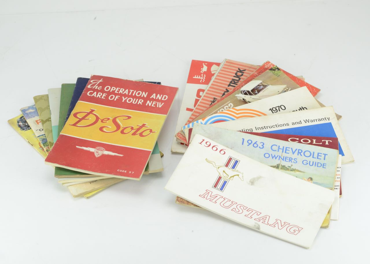 Variety of Car Care Maintenance Manuals and Pamphlets 1937-1978