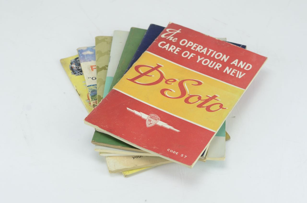 Variety of Car Care Maintenance Manuals and Pamphlets 1937-1978