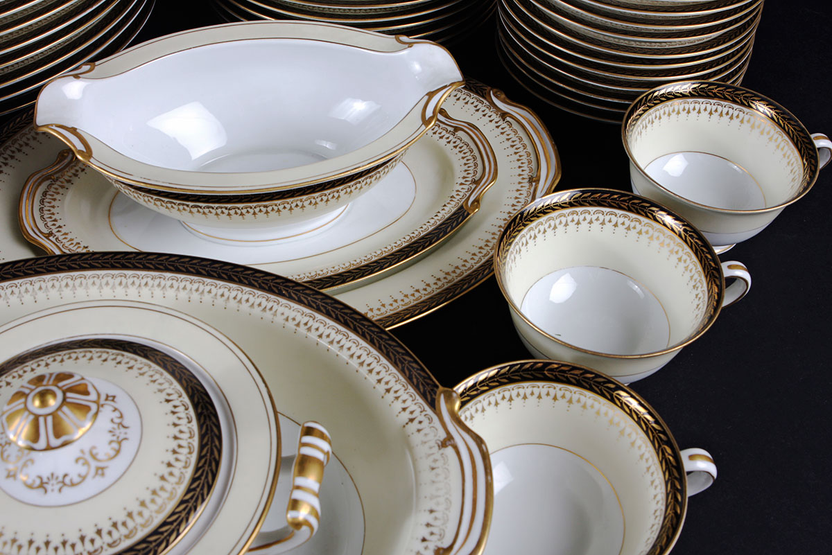 Large Set of Vintage Noritake China in the Grand Monarch Pattern