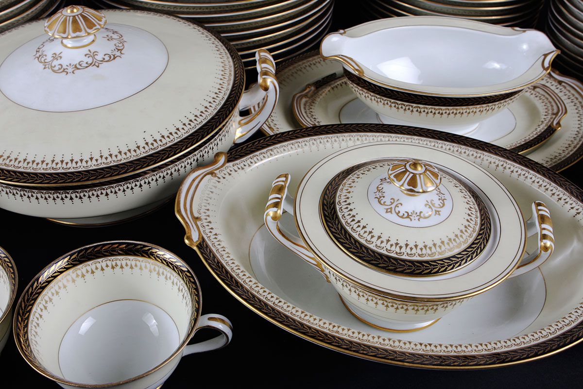Large Set of Vintage Noritake China in the Grand Monarch Pattern
