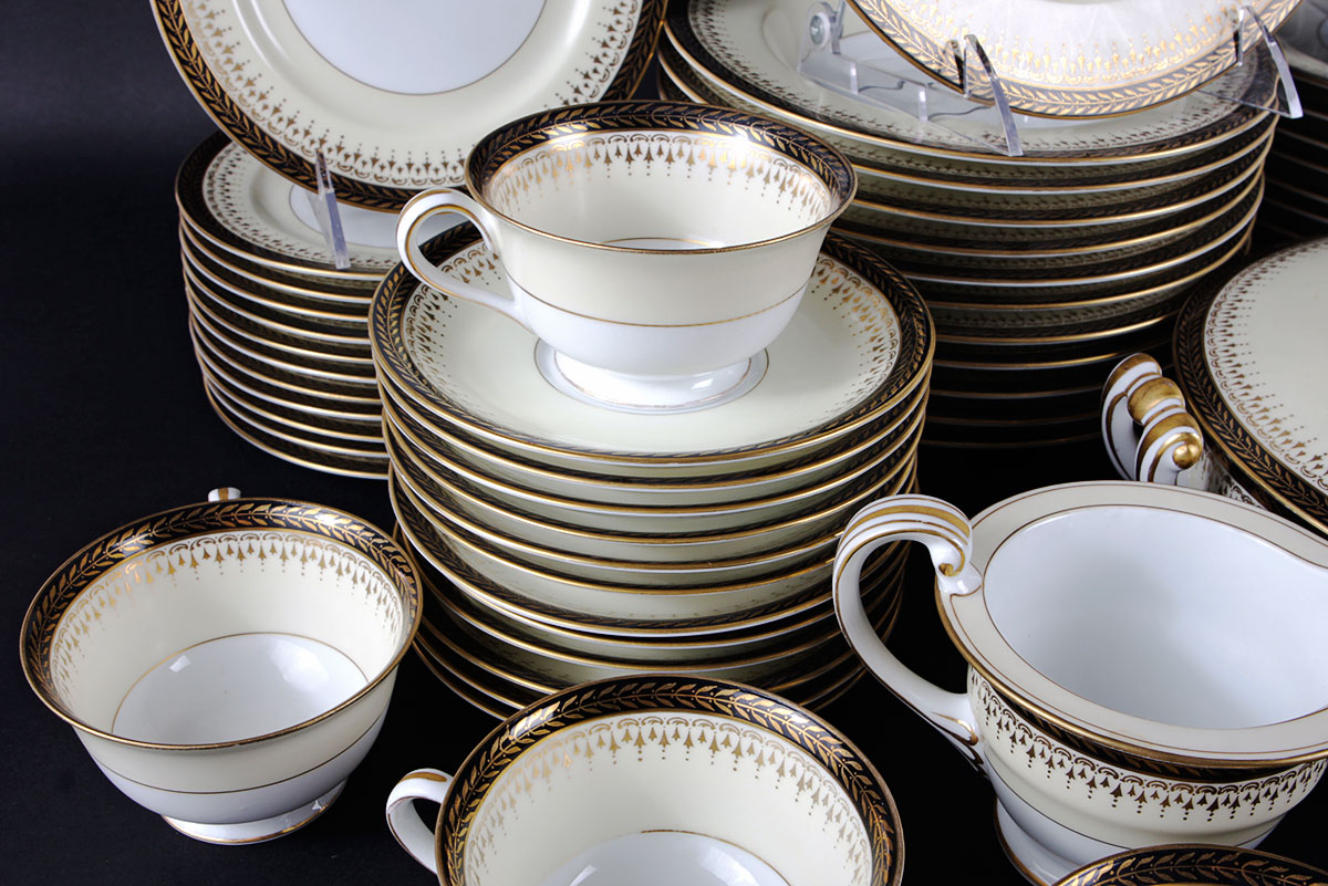 Large Set of Vintage Noritake China in the Grand Monarch Pattern